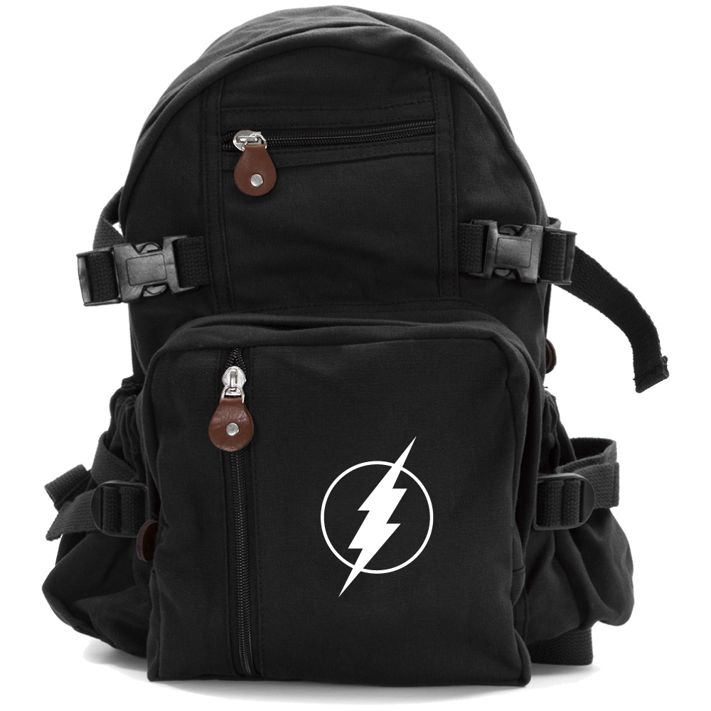Flash Comic Superhero Heavyweight Canvas Backpack Bag eBay